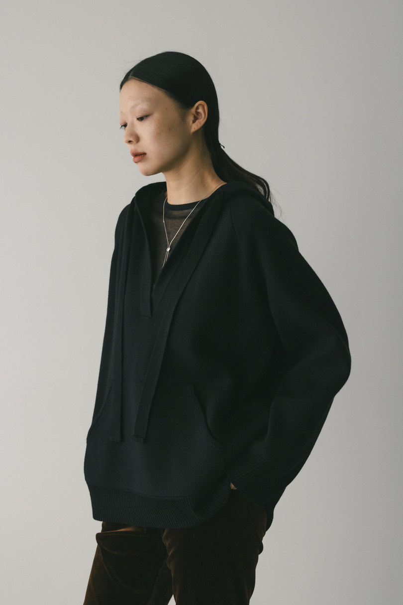 ルーズニットフーディー 詳細画像 BLK 4