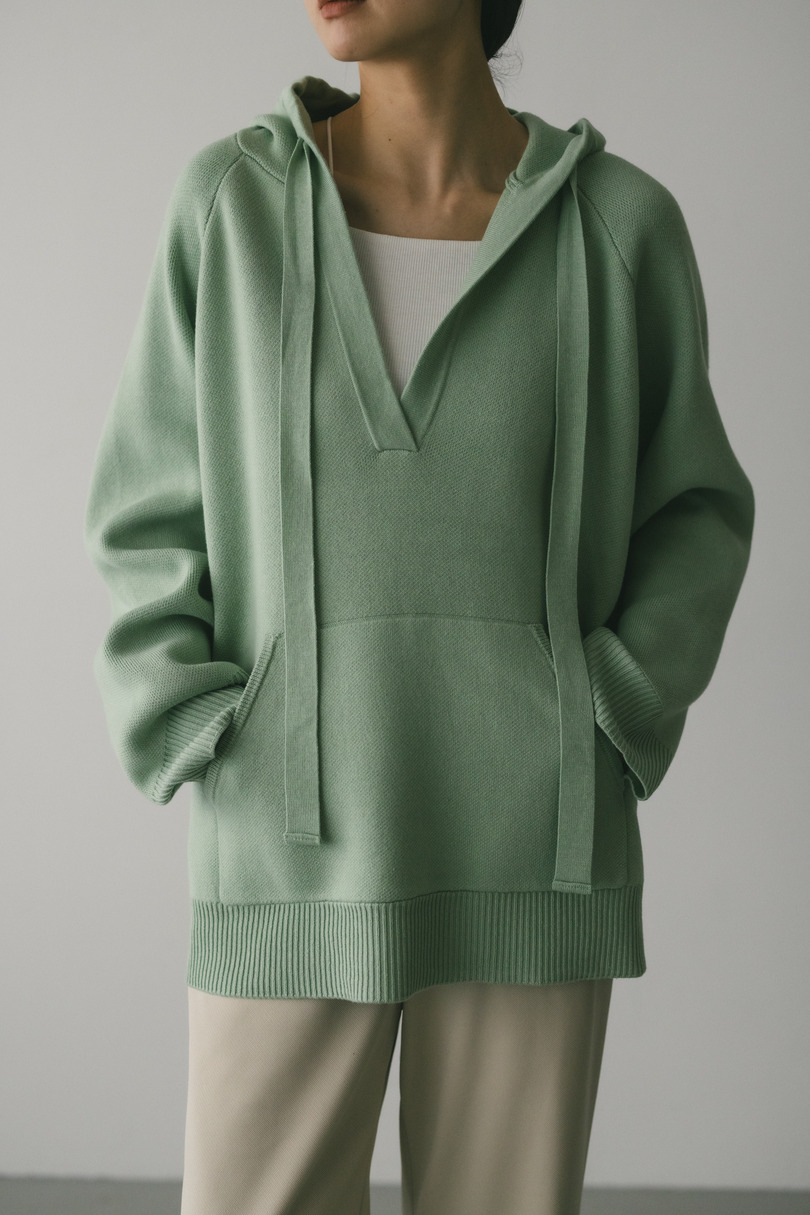 ルーズニットフーディー 詳細画像 GRN 2