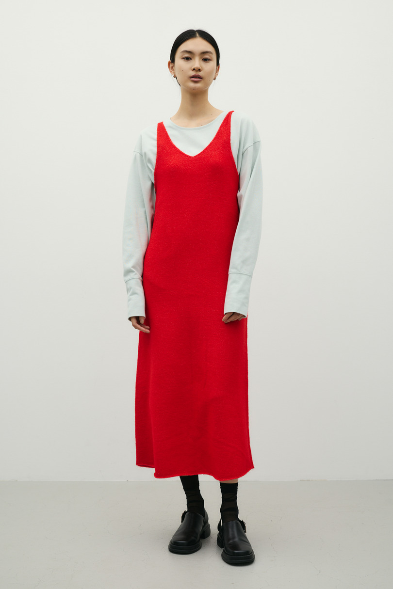 2WAYニットキャミワンピース 詳細画像 RED 2