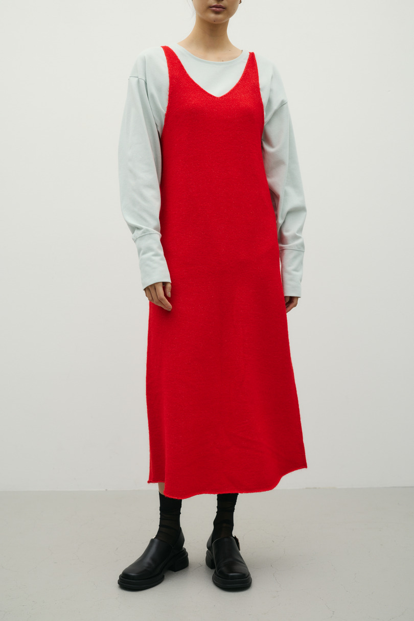 2WAYニットキャミワンピース 詳細画像 RED 3