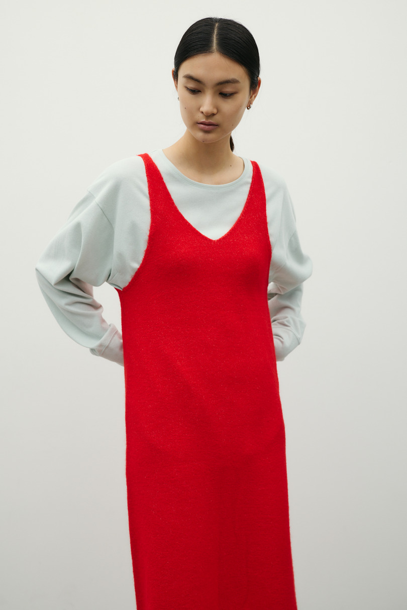 2WAYニットキャミワンピース 詳細画像 RED 4