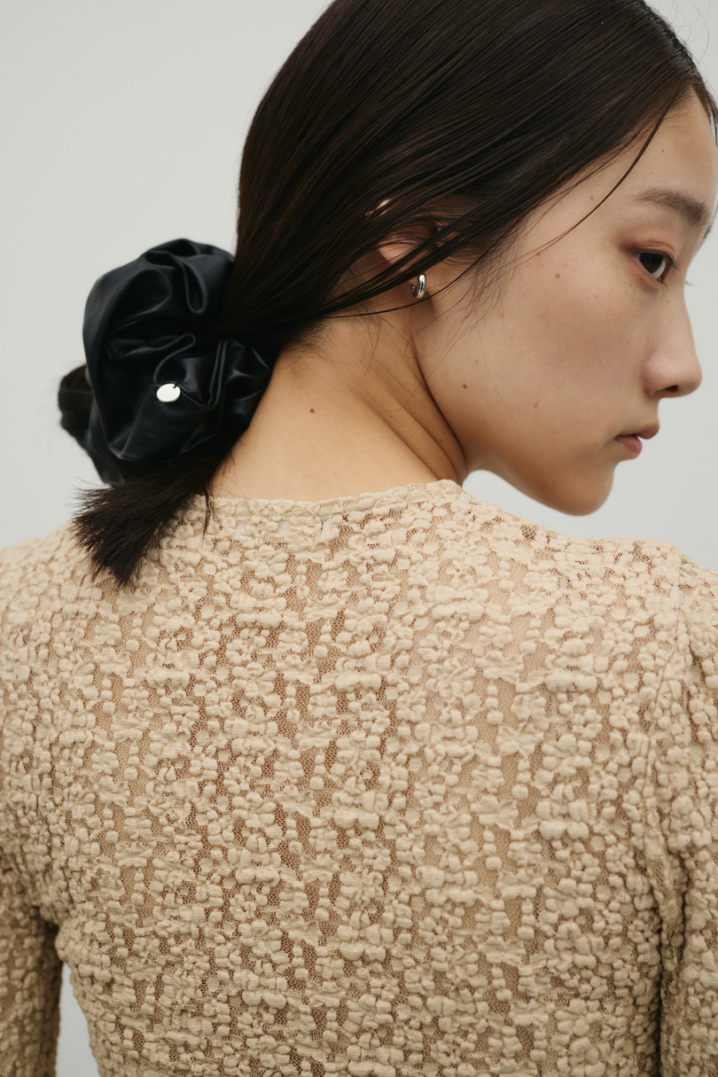 タックショルダーレースカーデ 詳細画像 BEG 9