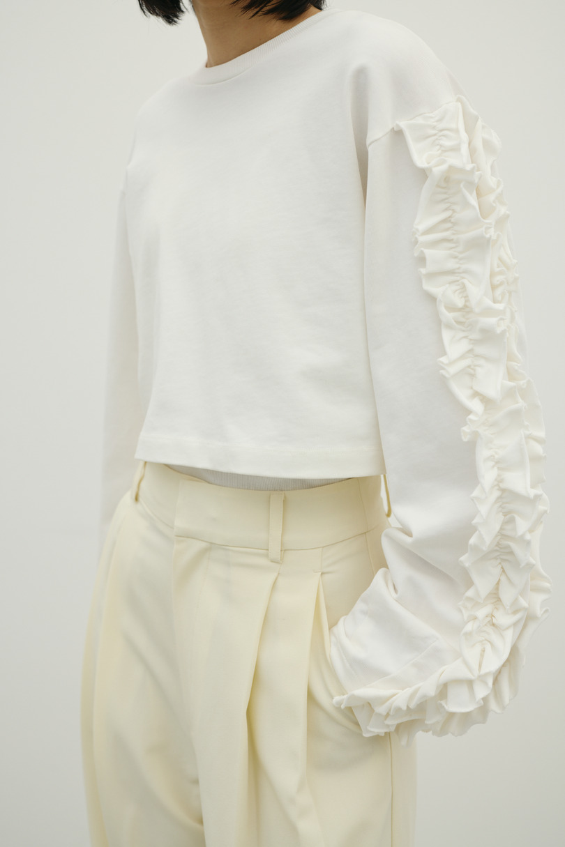 フリルスリーブカットトップ 詳細画像 WHT 11