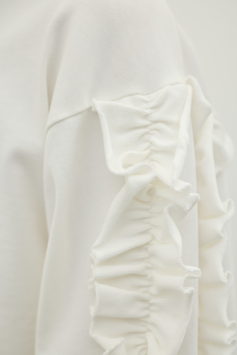 フリルスリーブカットトップ 詳細画像 WHT 14