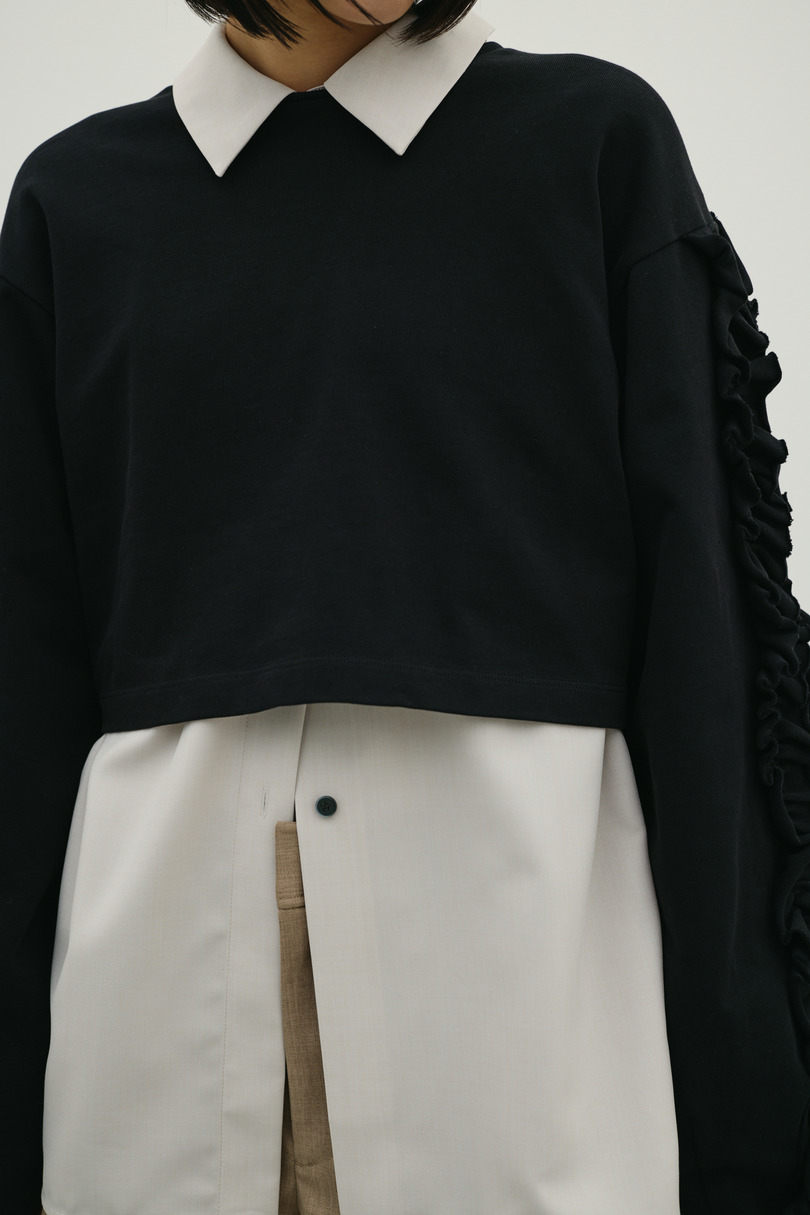 フリルスリーブカットトップ 詳細画像 BLK 7
