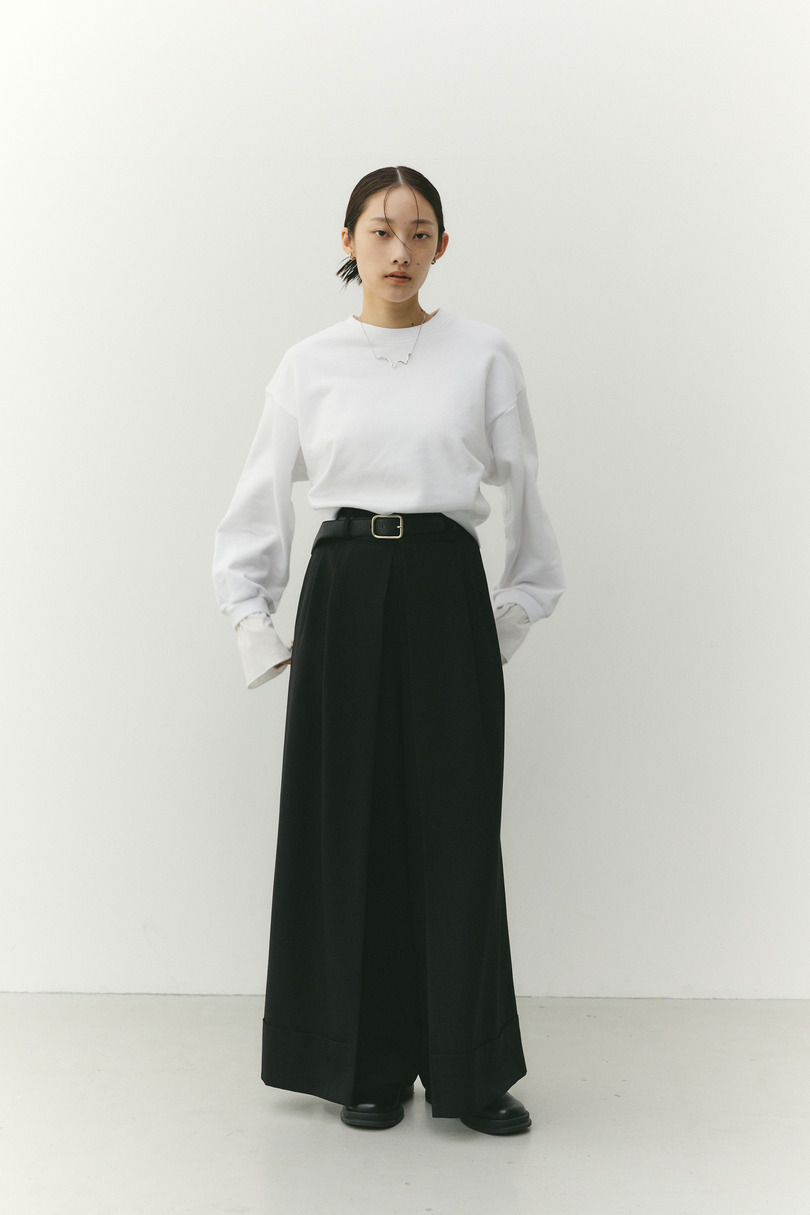 フリルカフスウェットトップ 詳細画像 WHT 2