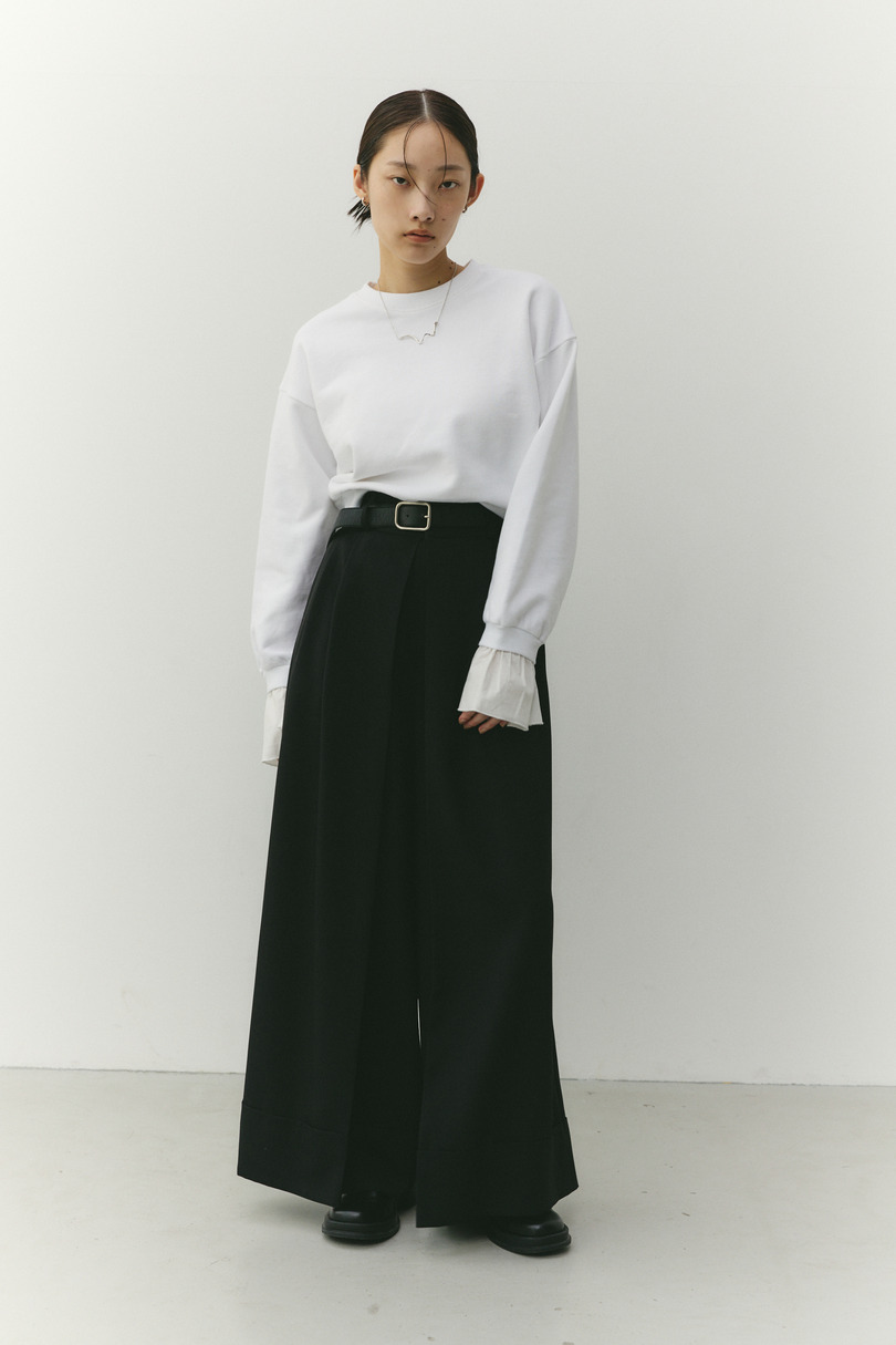 フリルカフスウェットトップ 詳細画像 WHT 4