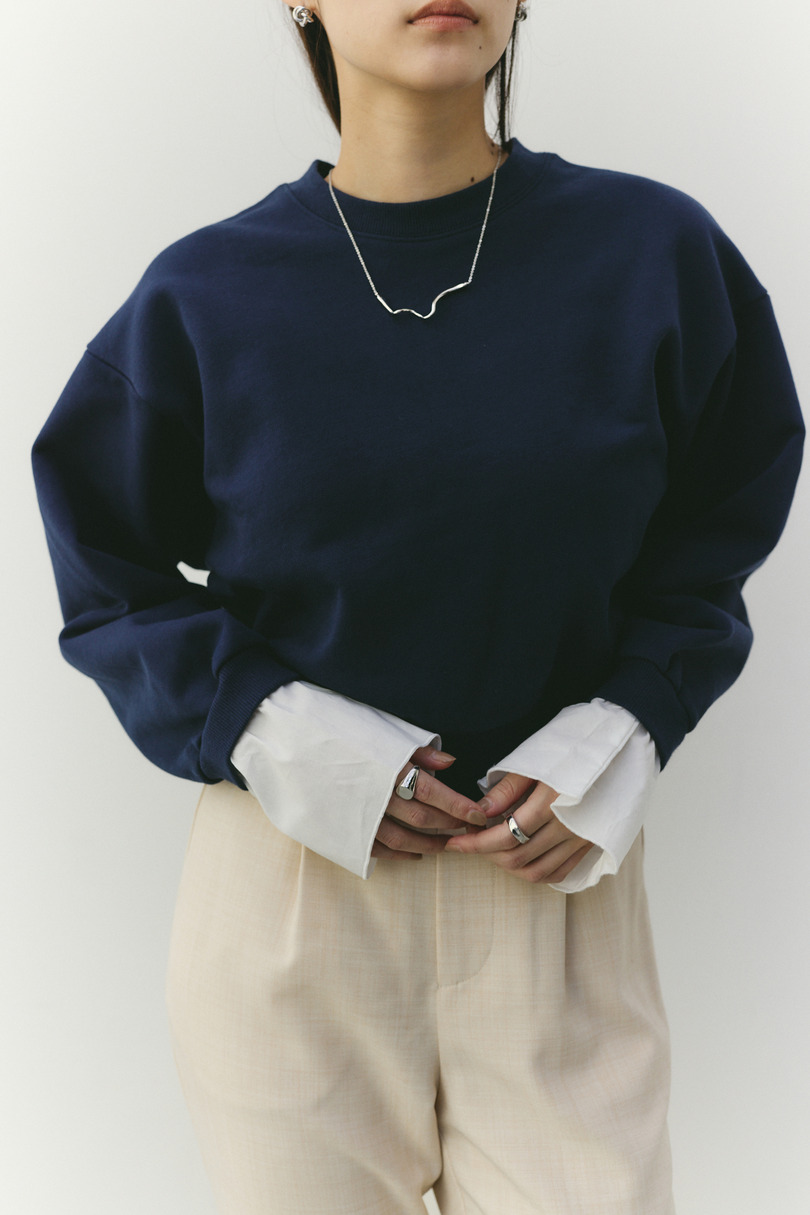 フリルカフスウェットトップ 詳細画像 NVY 5