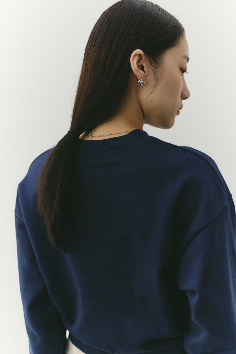 フリルカフスウェットトップ 詳細画像 NVY 7