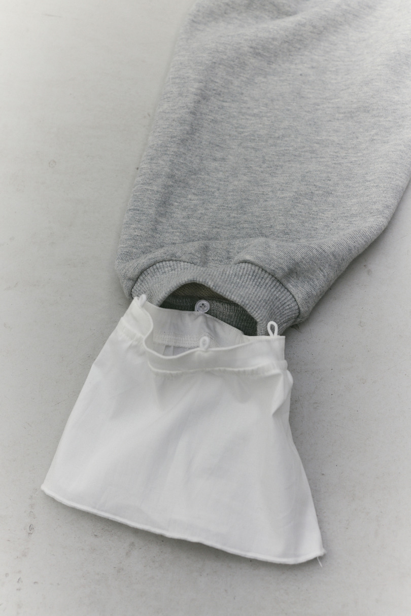 フリルカフスウェットトップ 詳細画像 GRY 11