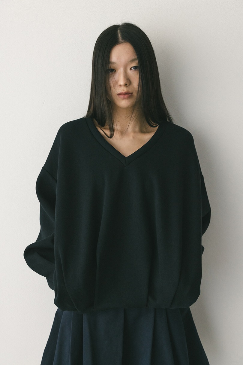 Vネックフォルムダンボールトップ 詳細画像 BLK 4