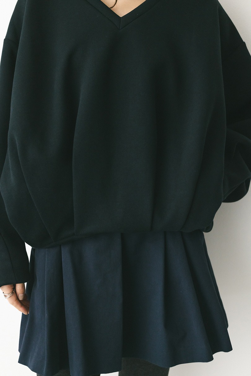 Vネックフォルムダンボールトップ 詳細画像 BLK 5