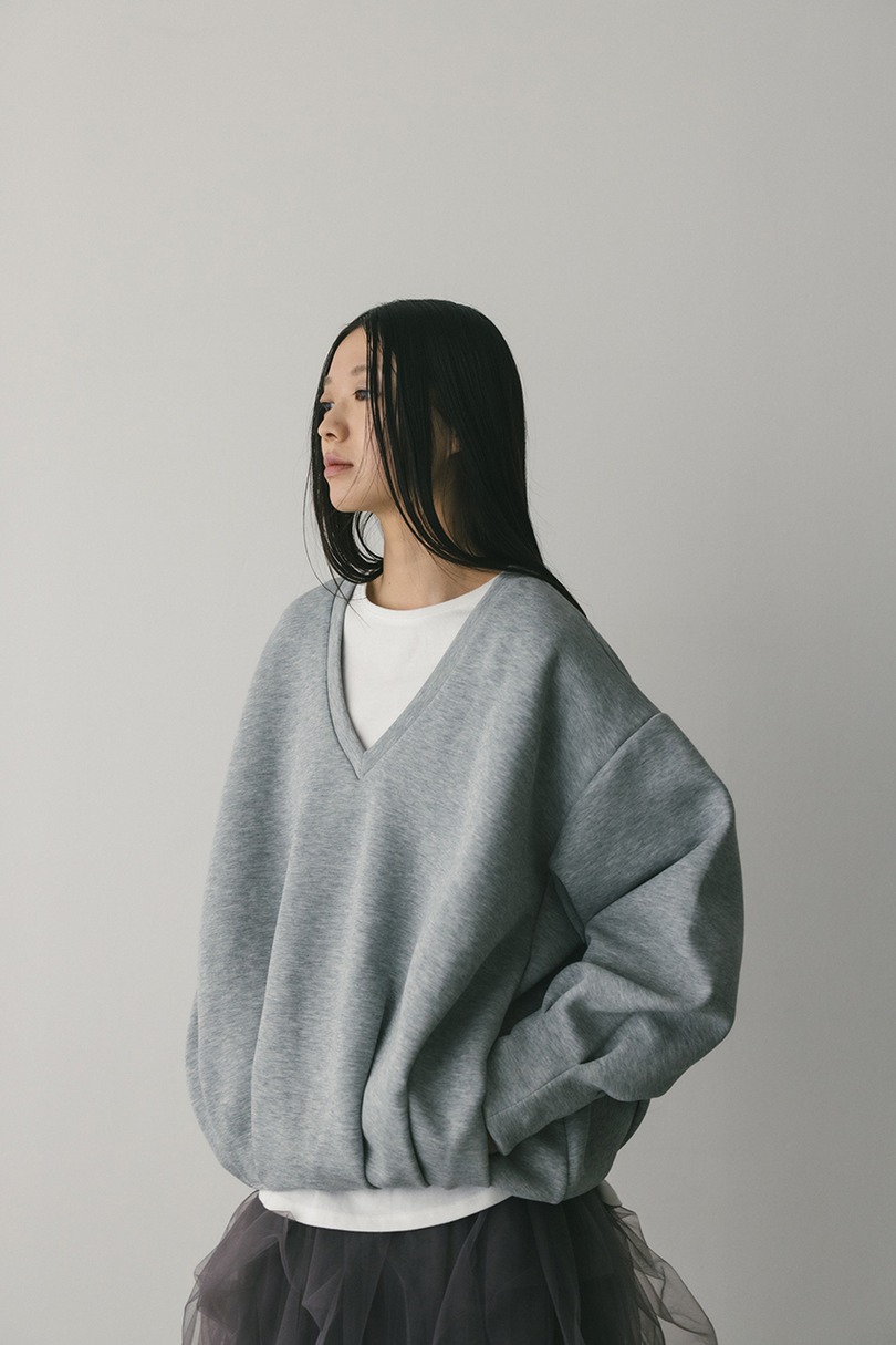 Vネックフォルムダンボールトップ 詳細画像 GRY 3