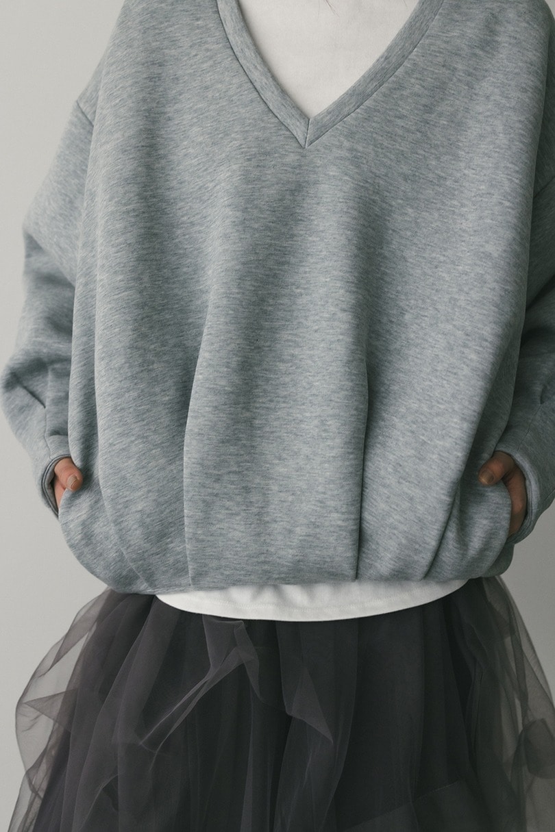 Vネックフォルムダンボールトップ 詳細画像 GRY 7