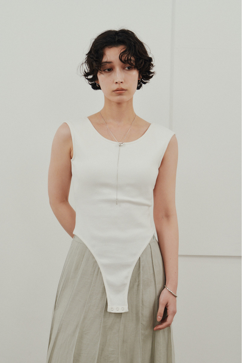 バックオープンボディスーツ 詳細画像 WHT 7