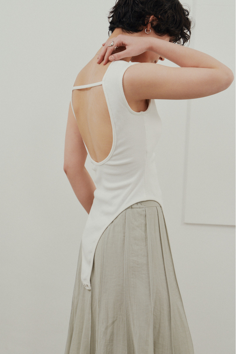 バックオープンボディスーツ 詳細画像 WHT 8