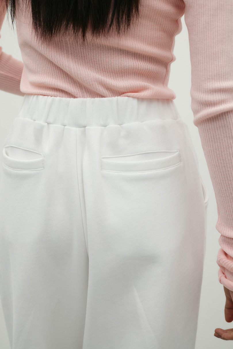 タックバレルスウェットパンツ 詳細画像 WHT 11