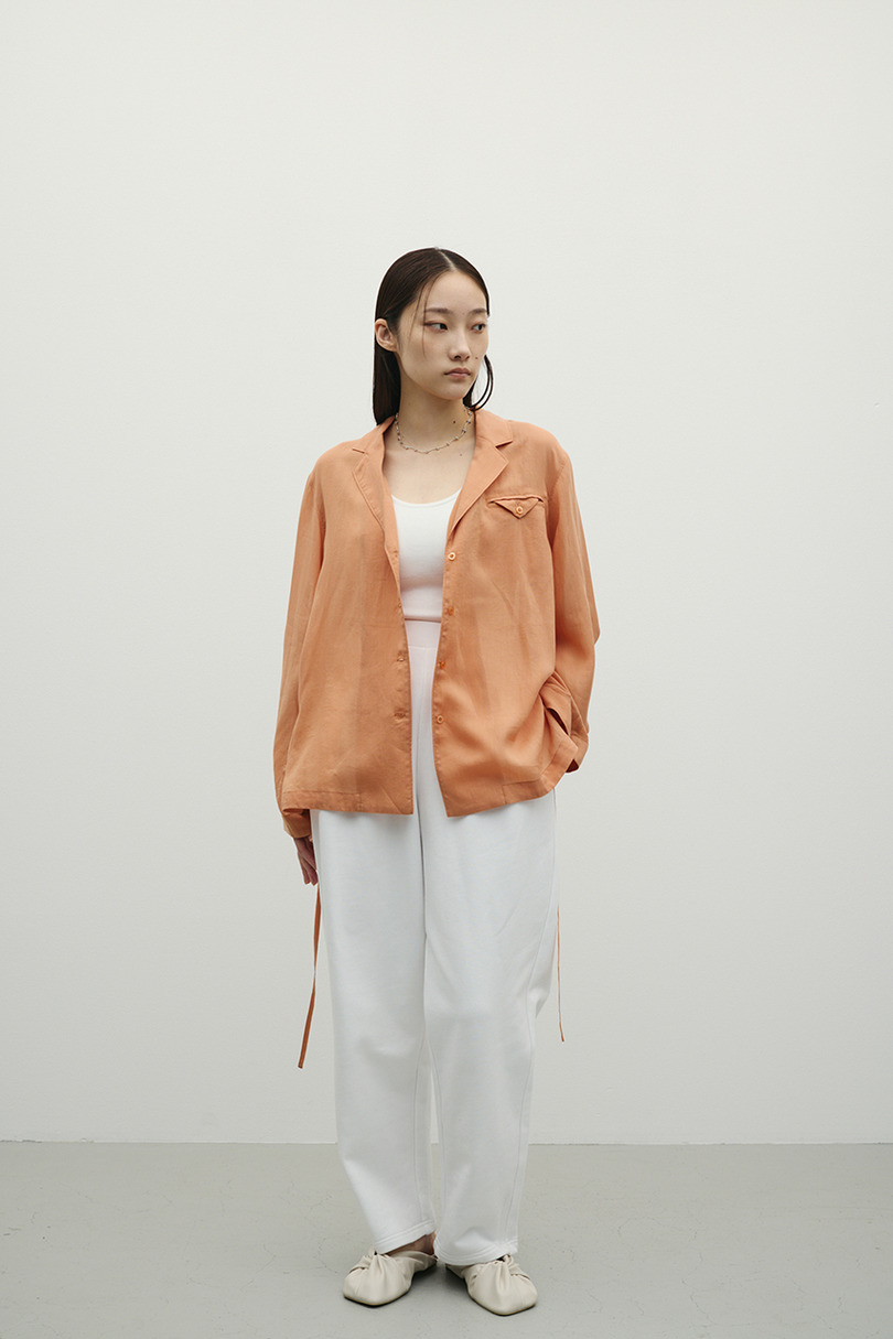 タックバレルスウェットパンツ 詳細画像 WHT 3