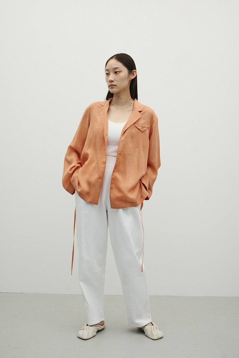 タックバレルスウェットパンツ 詳細画像 WHT 4