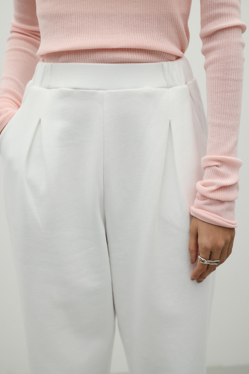 タックバレルスウェットパンツ 詳細画像 WHT 6