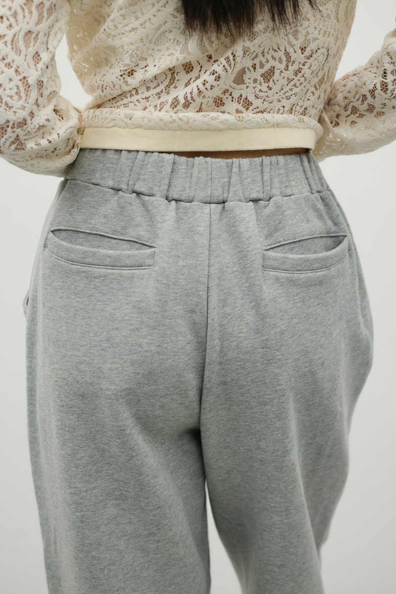 タックバレルスウェットパンツ 詳細画像 GRY 8