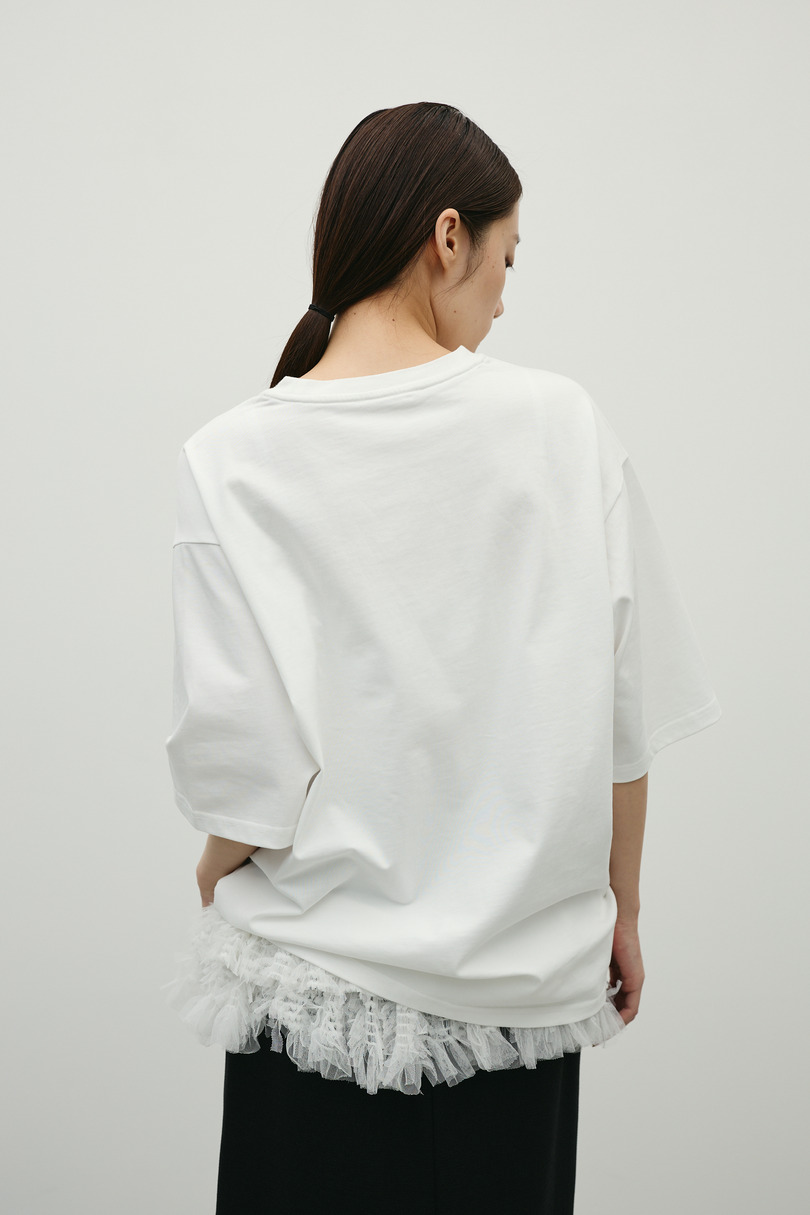 フロッキープリントフラワーT 詳細画像 WHT 8