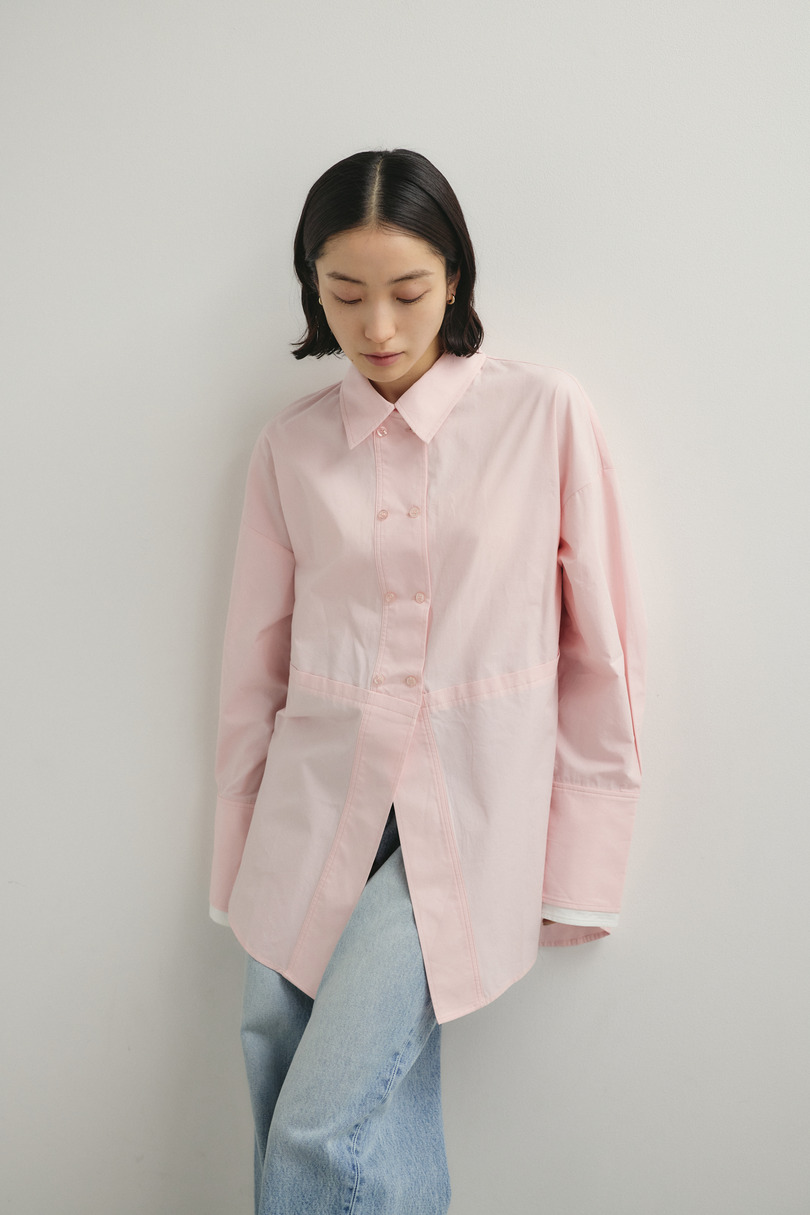 カッティングレイヤードカフスシャツ 詳細画像 PNK 5