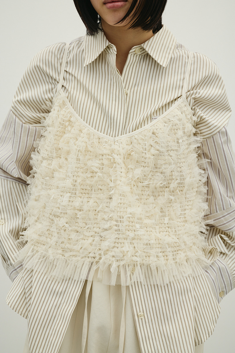 チュールフリルキャミ 詳細画像 IVOY 5