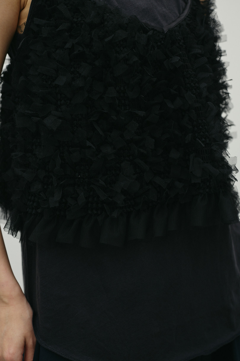 チュールフリルキャミ 詳細画像 BLK 11