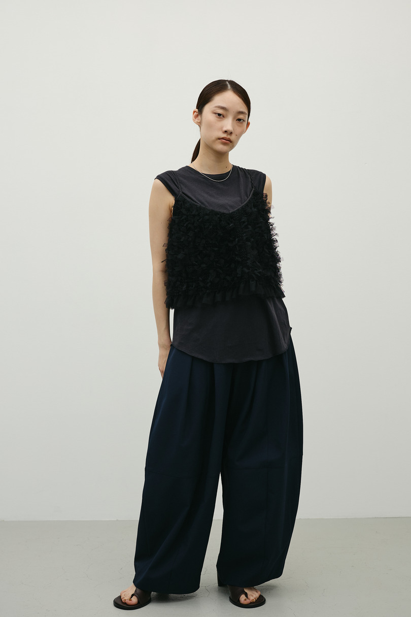 チュールフリルキャミ 詳細画像 BLK 4