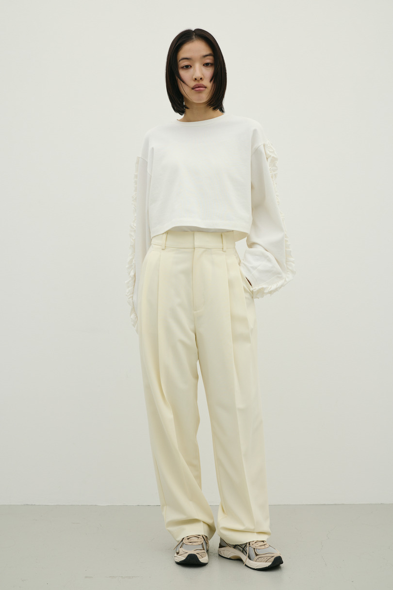 ベーシックツータックパンツ 詳細画像 IVOY 3