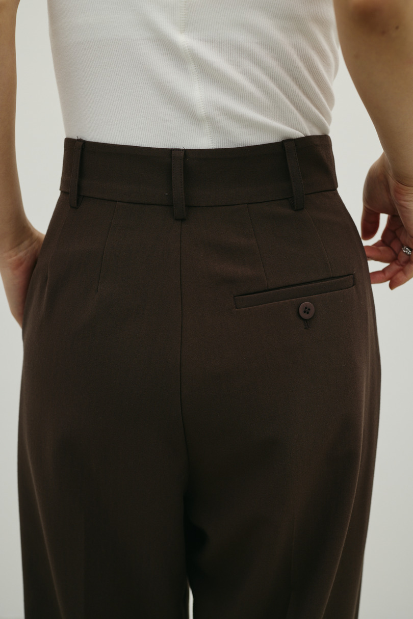 ベーシックツータックパンツ 詳細画像 BRN 10