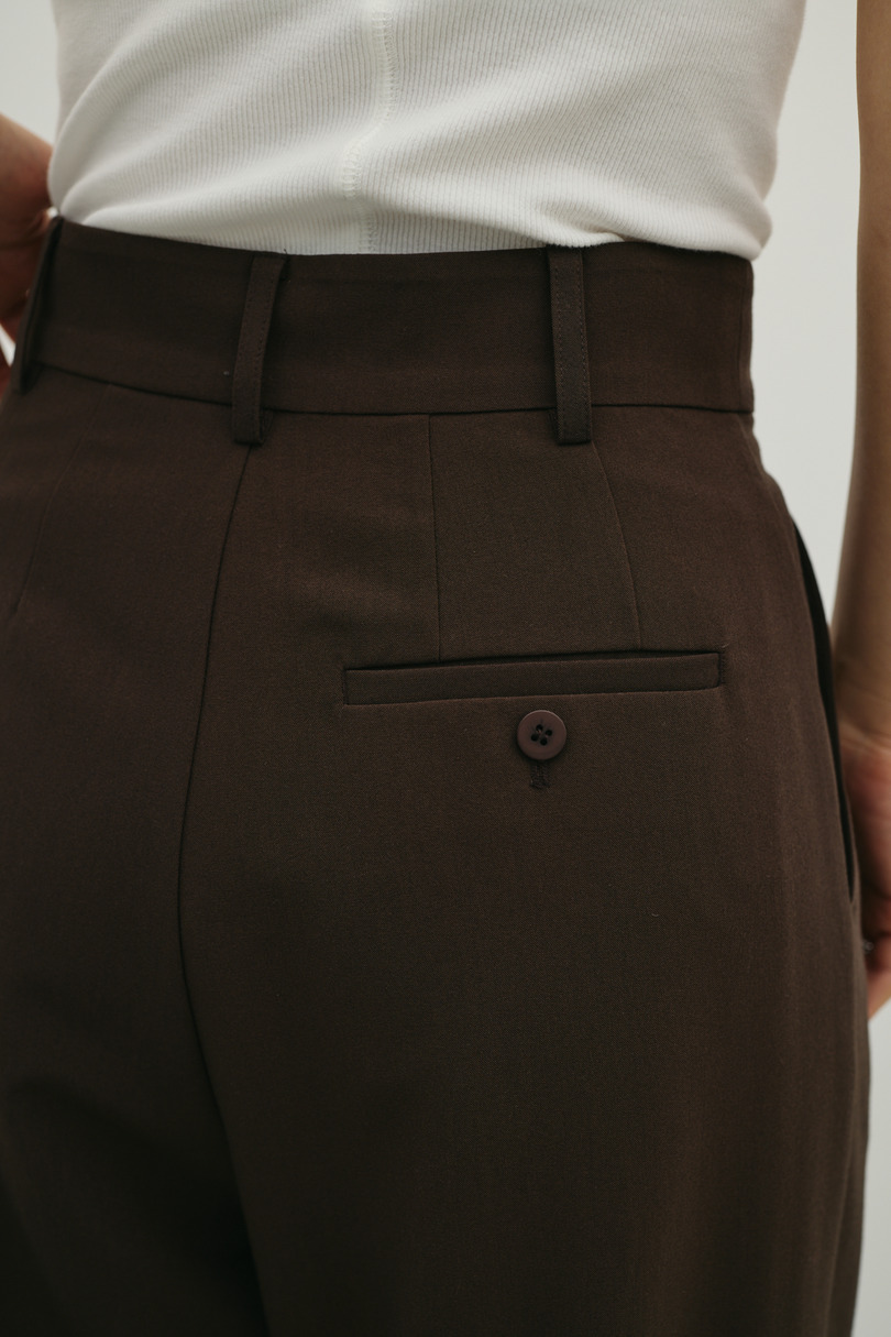 ベーシックツータックパンツ 詳細画像 BRN 11