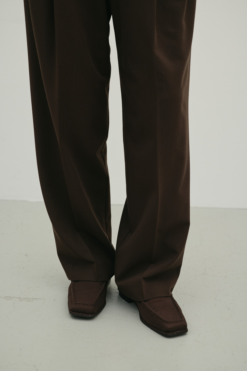 ベーシックツータックパンツ 詳細画像 BRN 9