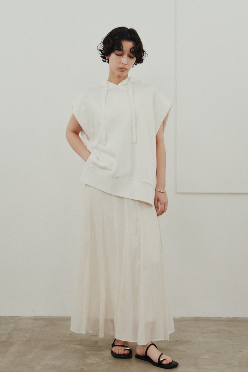 ピンタックシアースカート 詳細画像 WHT 2