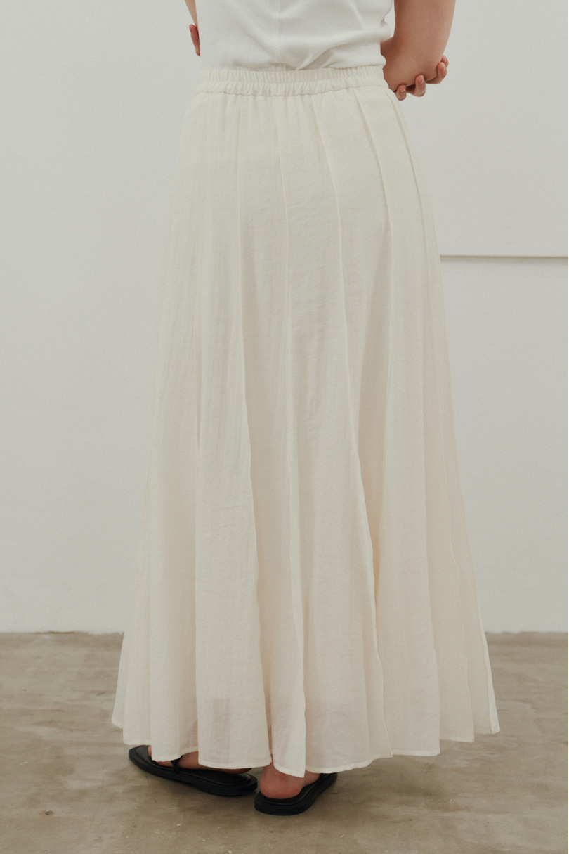 ピンタックシアースカート 詳細画像 WHT 7