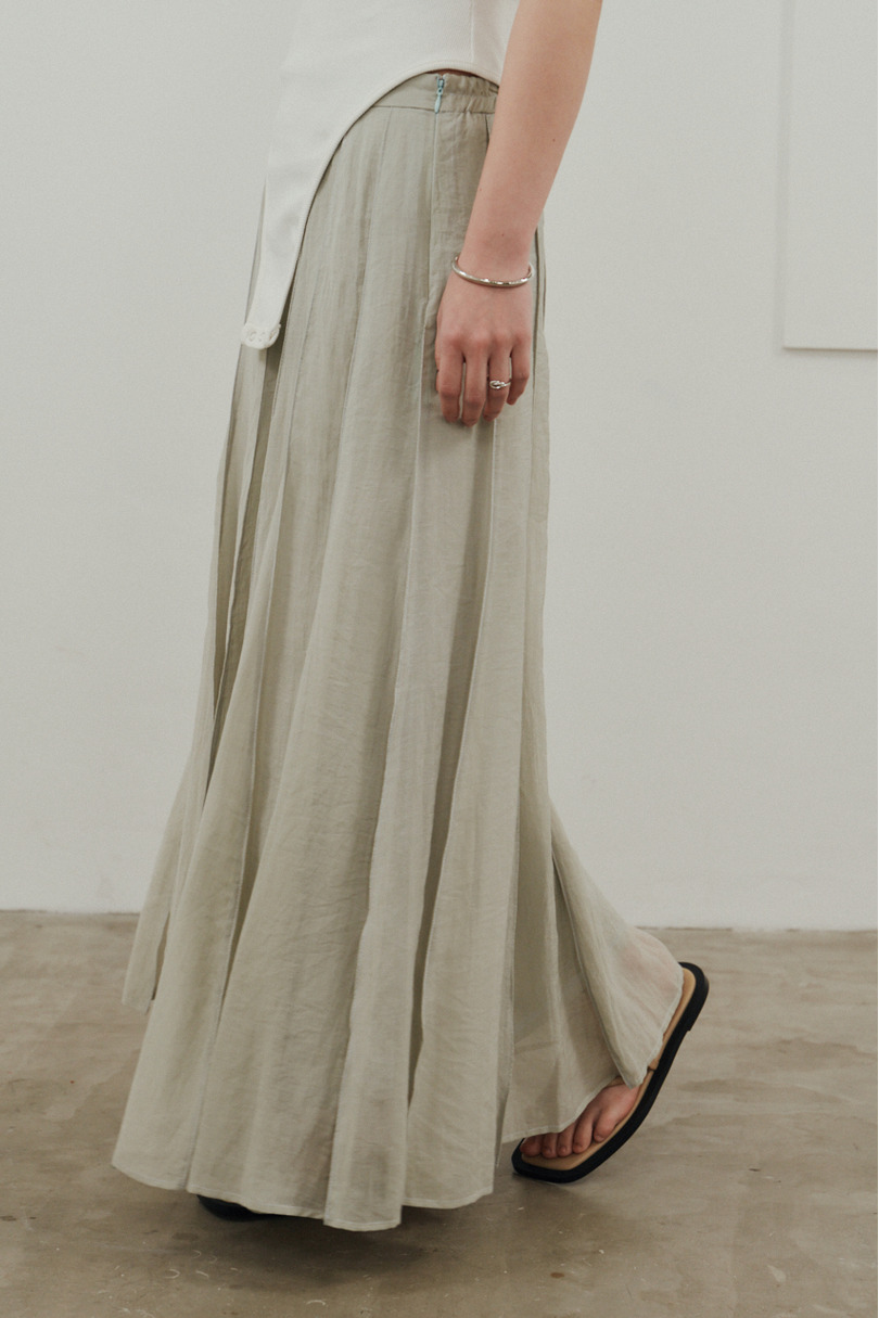 ピンタックシアースカート 詳細画像 MINT 5