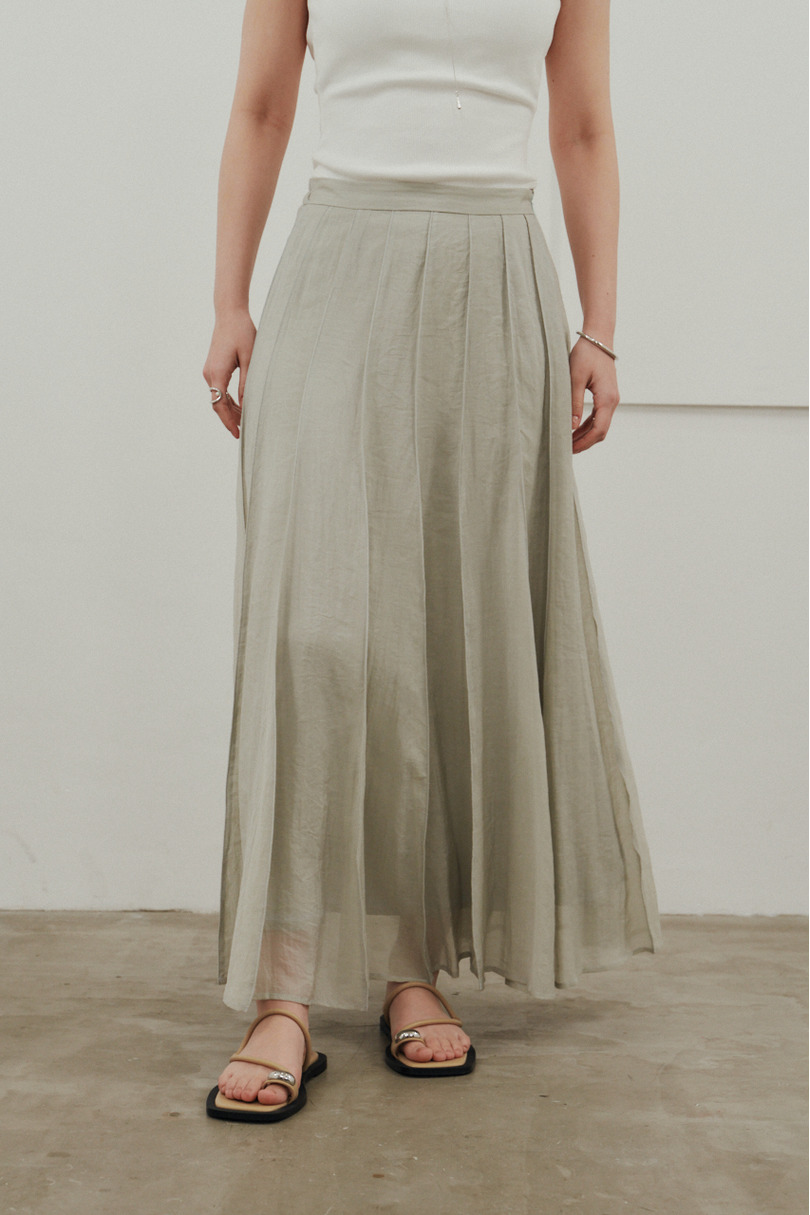 ピンタックシアースカート 詳細画像 MINT 7