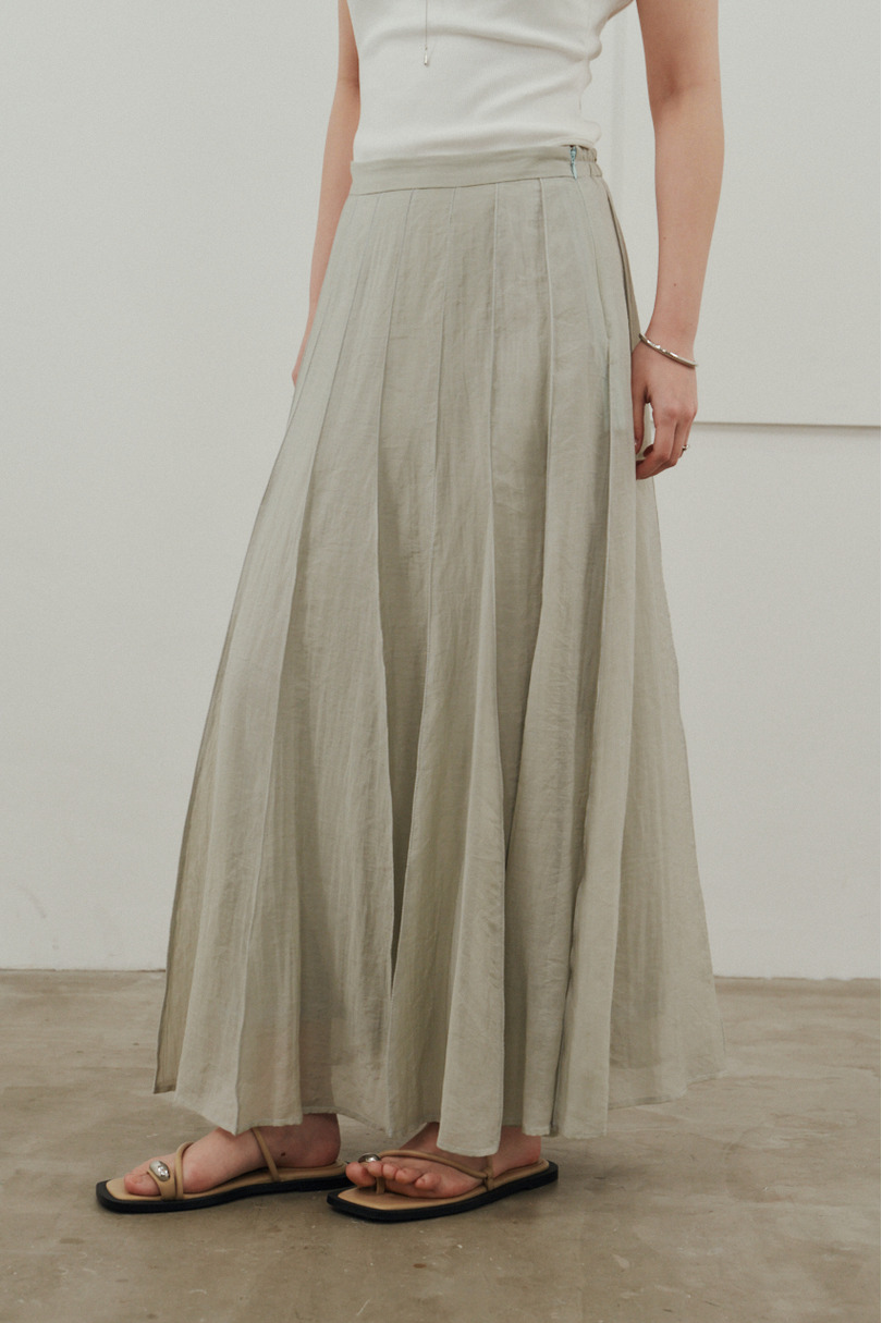 ピンタックシアースカート 詳細画像 MINT 8