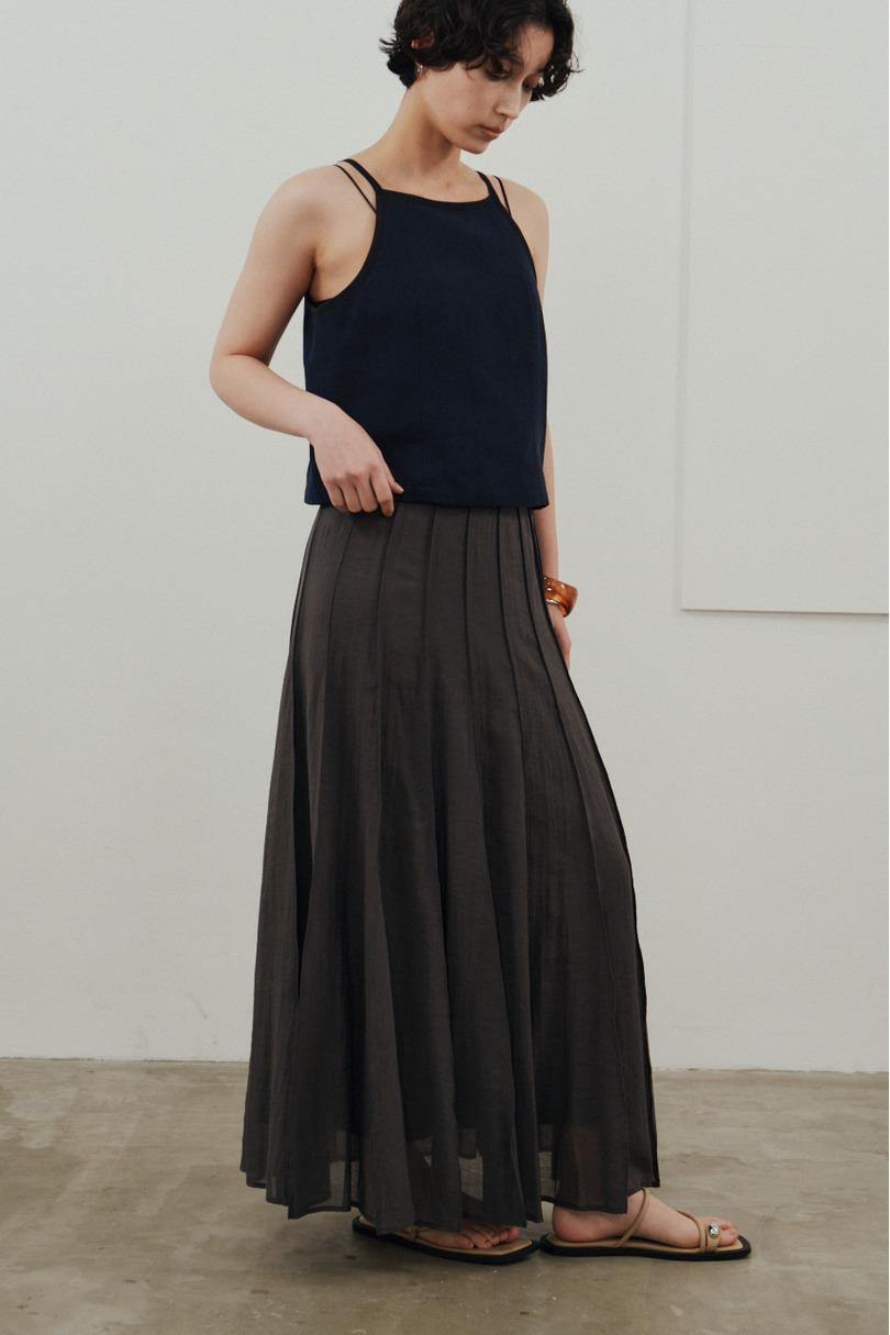 ピンタックシアースカート 詳細画像 C.GRY 3