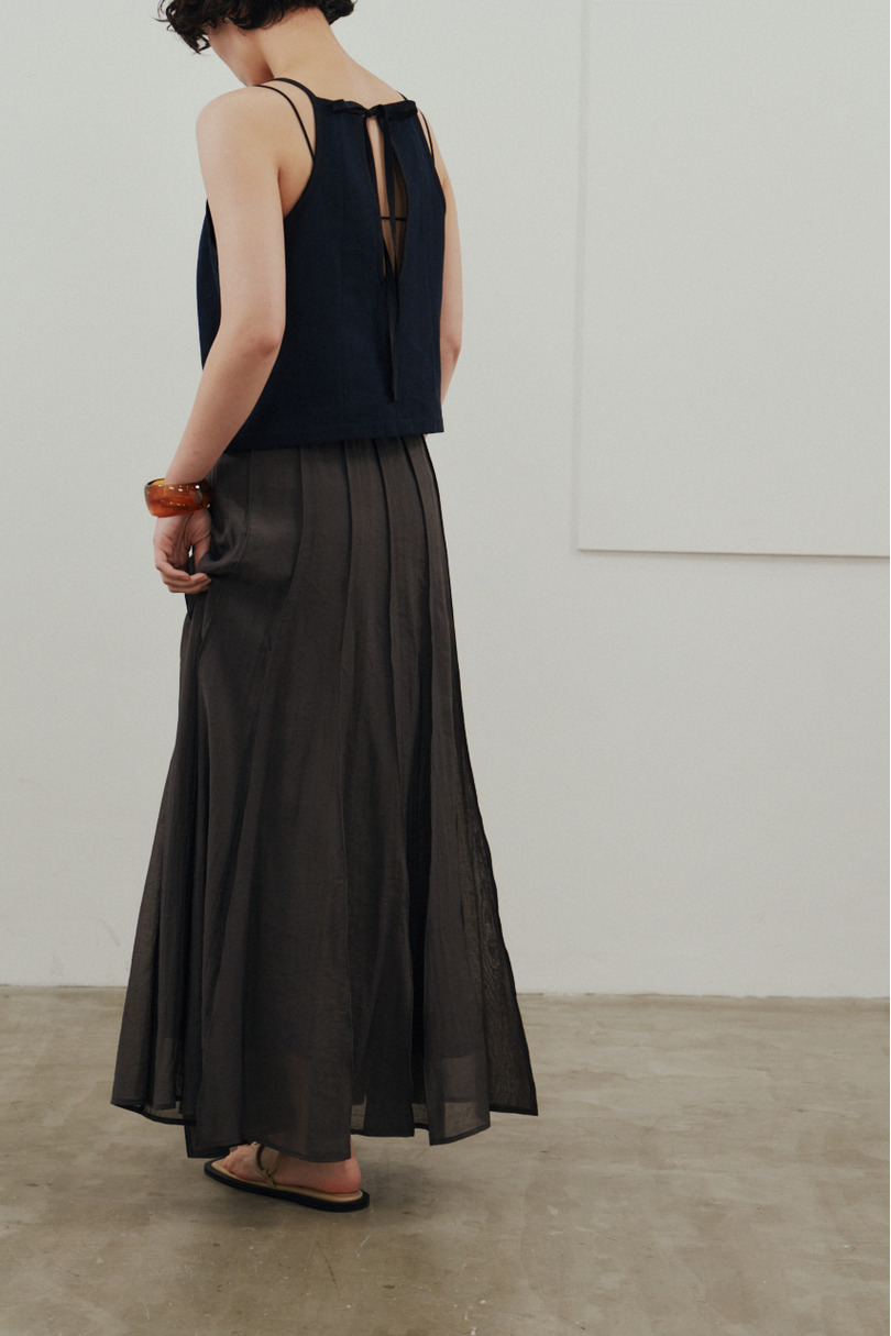 ピンタックシアースカート 詳細画像 C.GRY 4