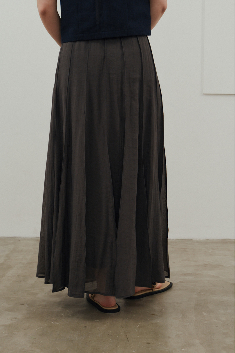 ピンタックシアースカート 詳細画像 C.GRY 7