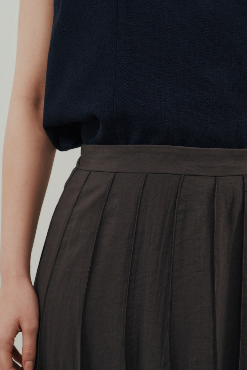 ピンタックシアースカート 詳細画像 C.GRY 8