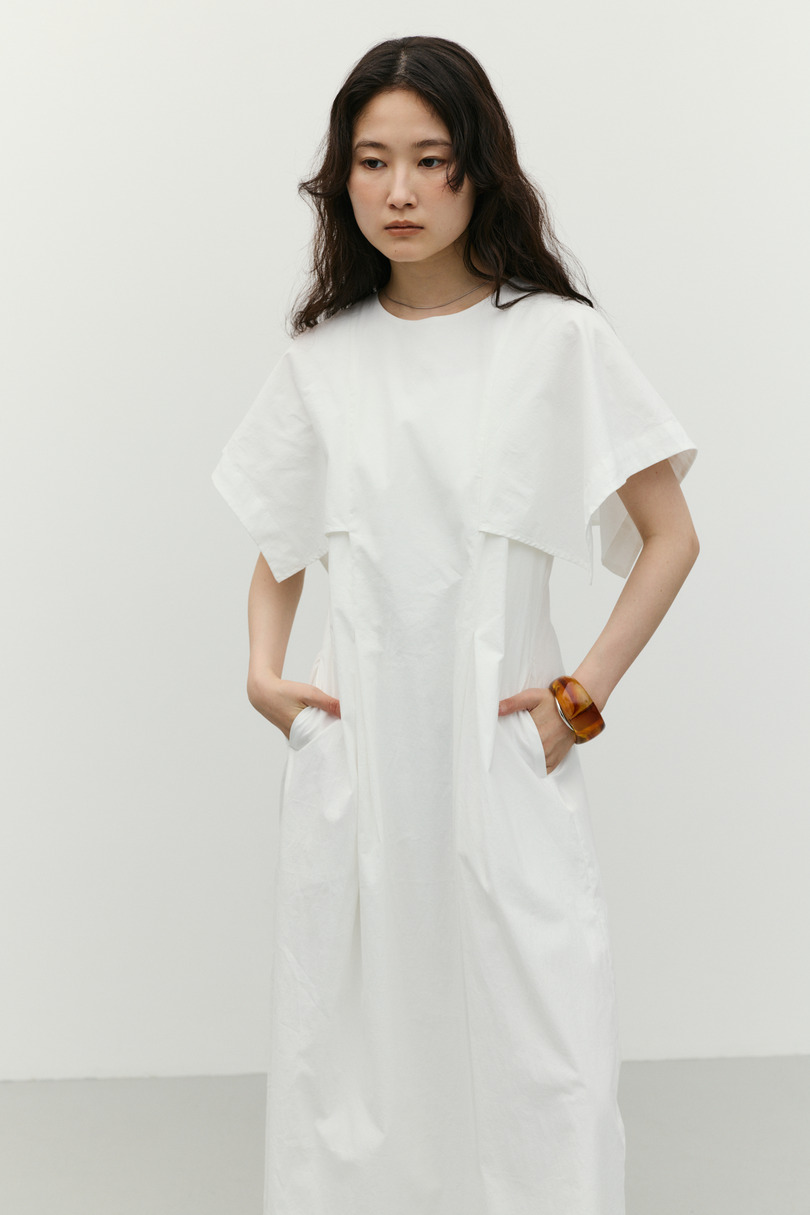 パネルショルダータックワンピース 詳細画像 WHT 7