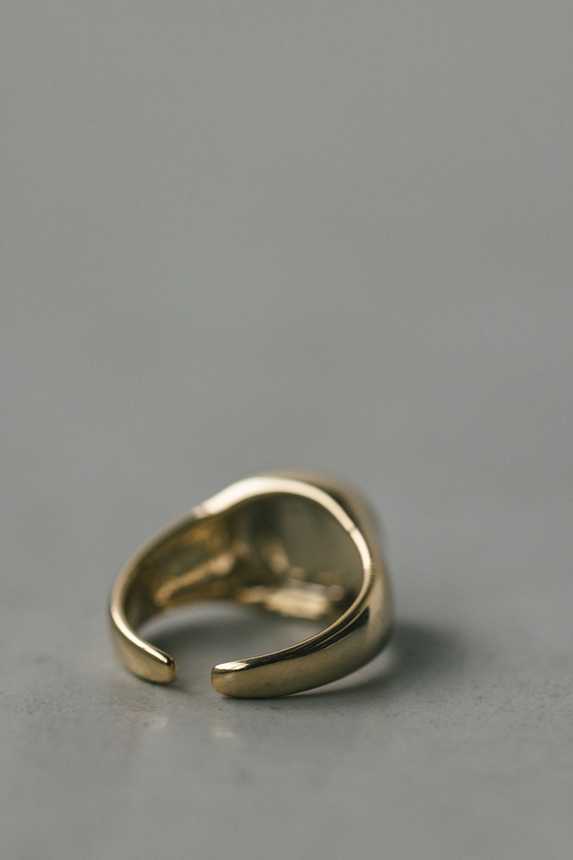 サークルシグネットリング 詳細画像 GLD 6