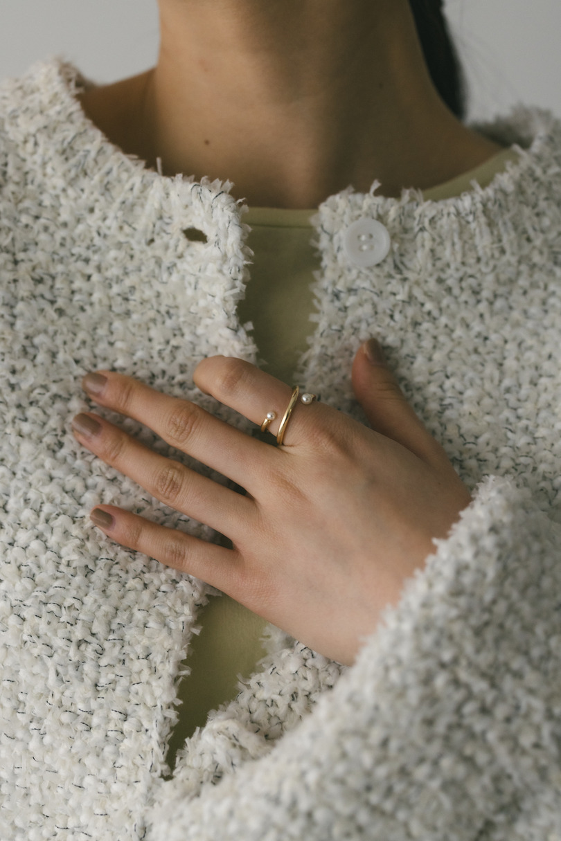 イミテーションパールリング 詳細画像 GLD 2