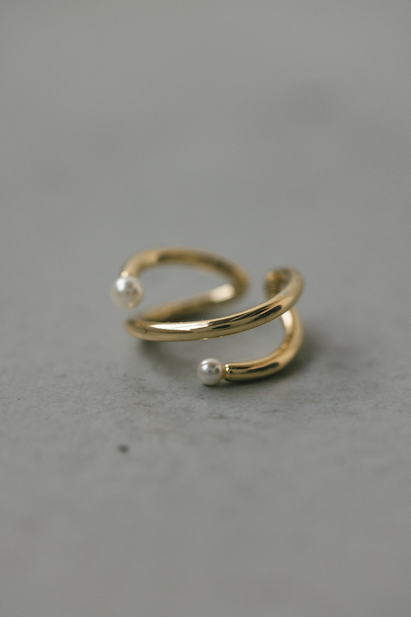 イミテーションパールリング 詳細画像 GLD 4