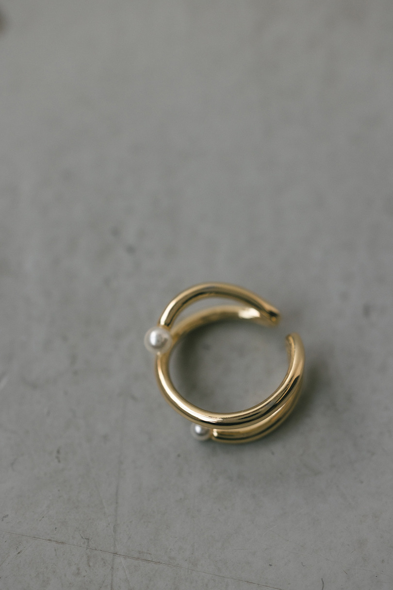 イミテーションパールリング 詳細画像 GLD 9