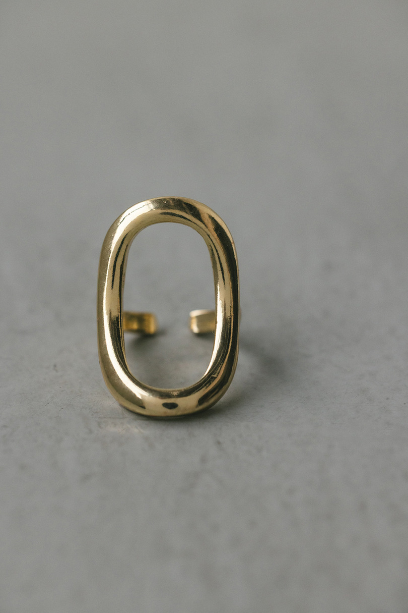 オーバルモチーフリング 詳細画像 GLD 2