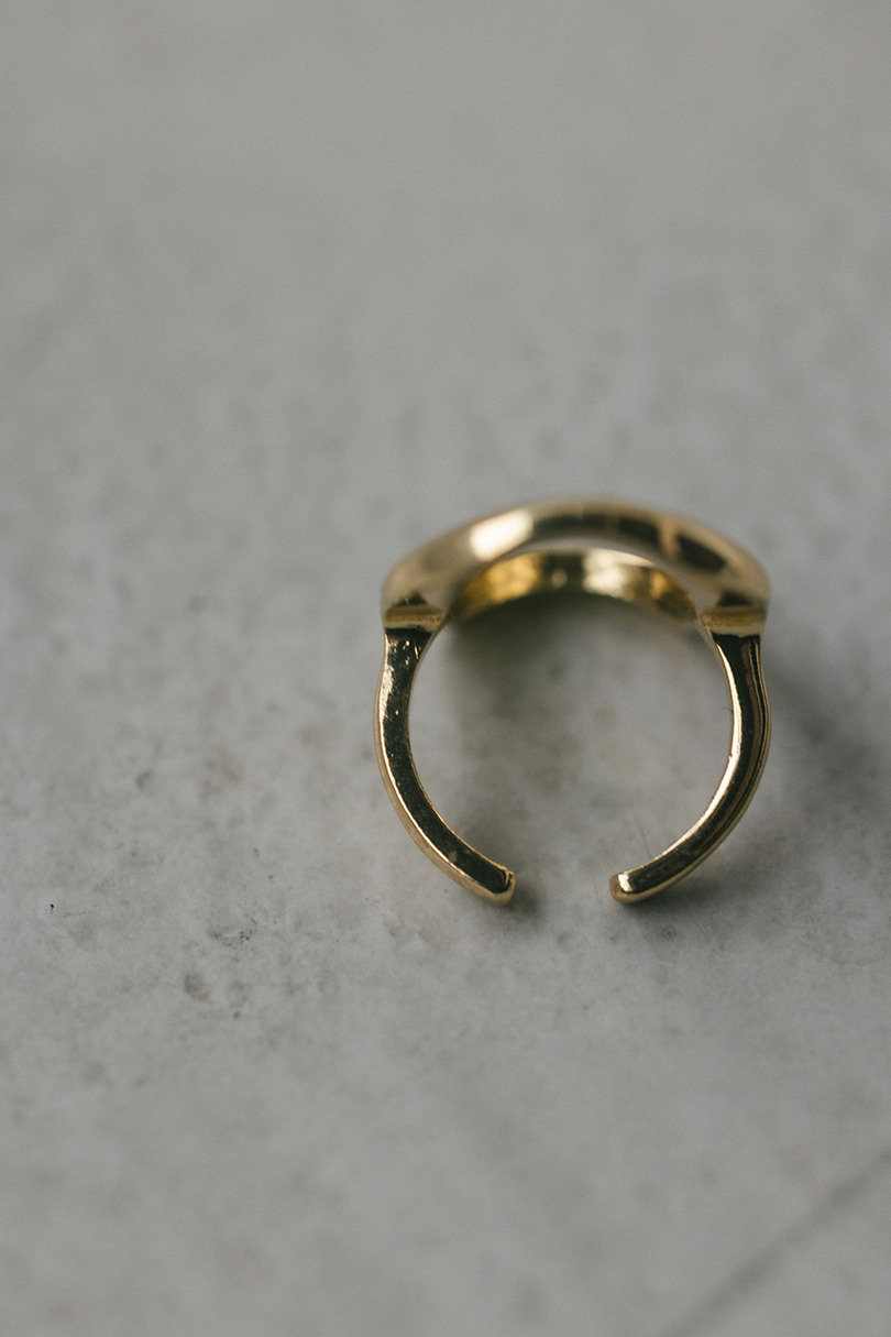 オーバルモチーフリング 詳細画像 GLD 7